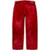 Supreme Ponyhair Loose Fit 5-Pocket Jean - Red (front)