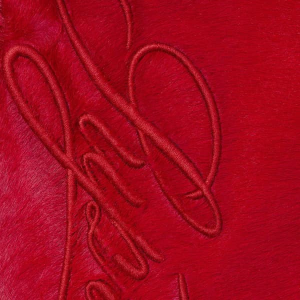 Supreme Ponyhair Loose Fit 5-Pocket Jean - Red (front)