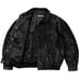 Supreme Ponyhair Varsity Jacket - Black (front)