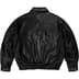 Supreme Ponyhair Varsity Jacket - Black (front)