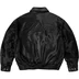 Supreme Ponyhair Varsity Jacket - Black (front)