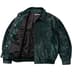 Supreme Ponyhair Varsity Jacket - Green (front)