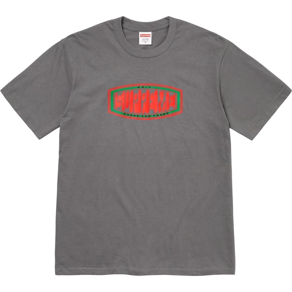 Supreme Pound Tee - Charcoal (front)