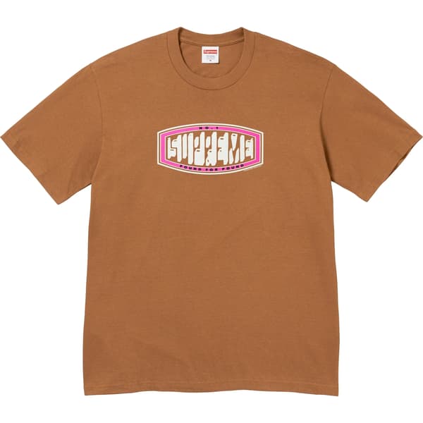Supreme Pound Tee - Light Brown (front)