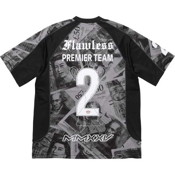 Supreme Pounds Soccer Jersey - Black (front)