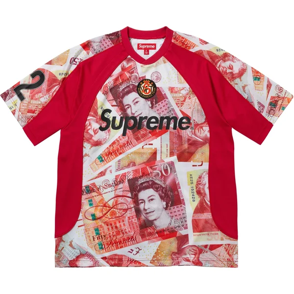 Supreme Pounds Soccer Jersey - Red (front)