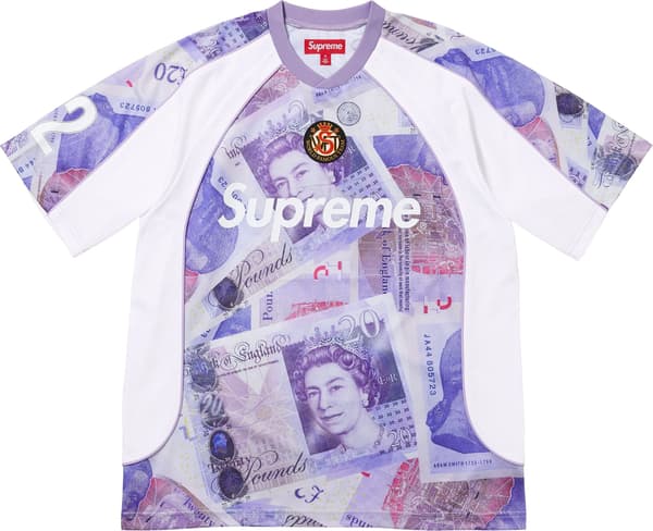 Supreme Pounds Soccer Jersey - White (front)