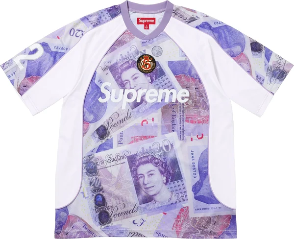 Supreme Pounds Soccer Jersey - White (front)