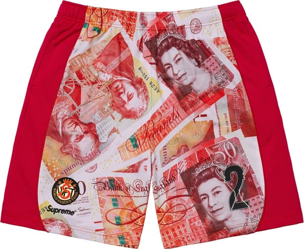 Supreme Pounds Soccer Short - Red (front)