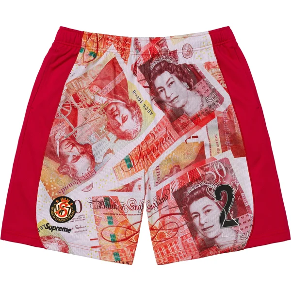 Supreme Pounds Soccer Short - Red (front)