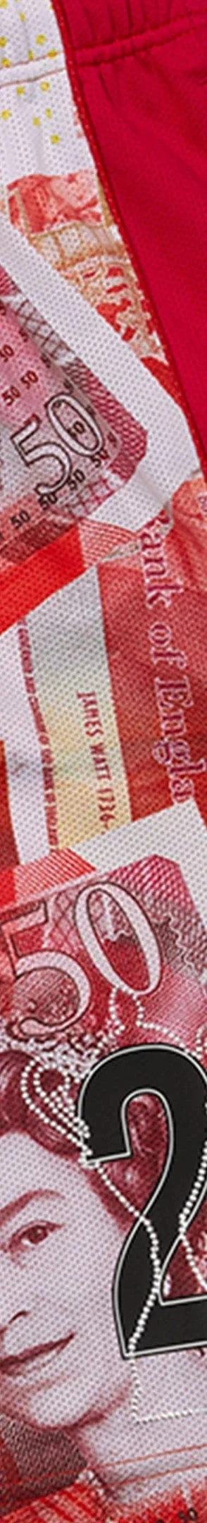 Supreme Pounds Soccer Short - Red (front)