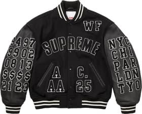 Supreme Praises Varsity Jacket Black