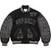 Supreme Praises Varsity Jacket - Black (front)