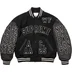 Supreme Praises Varsity Jacket - Black (front)