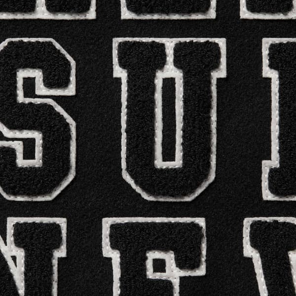 Supreme Praises Varsity Jacket - Black (front)