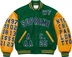 Supreme Praises Varsity Jacket - Green (front)