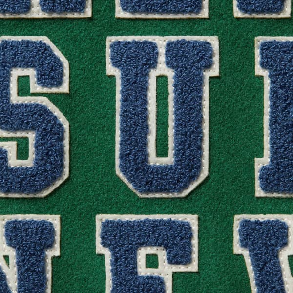 Supreme Praises Varsity Jacket - Green (front)