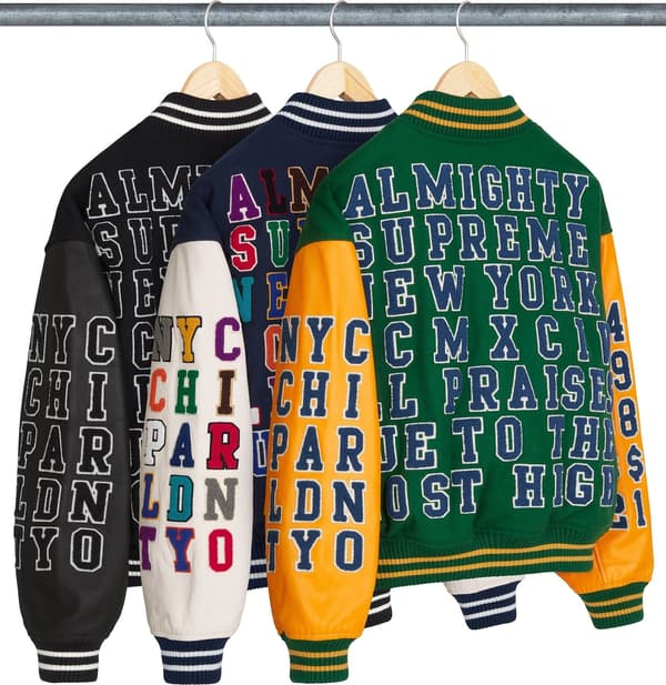 Supreme Praises Varsity Jacket - Group Shots (front)