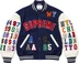 Supreme Praises Varsity Jacket - Navy (front)