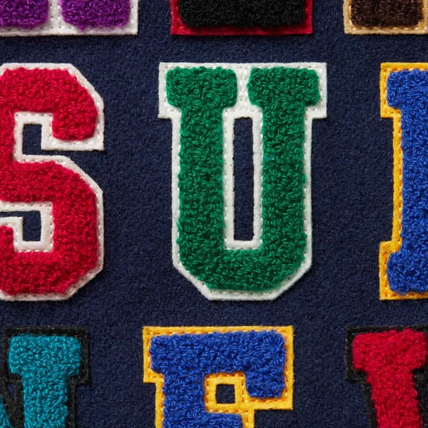 Supreme Praises Varsity Jacket - Navy (front)