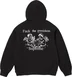 Supreme President Hooded Sweatshirt - Black (front)