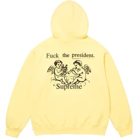 Supreme President Hooded Sweatshirt Light Yellow