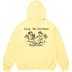 Supreme President Hooded Sweatshirt - Light Yellow (front)