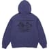 Supreme President Hooded Sweatshirt - Washed Navy (front)