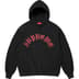Supreme Printed Arc Hooded Sweatshirt - Black (front)