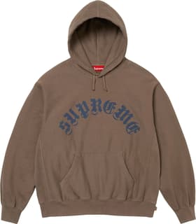Supreme Printed Arc Hooded Sweatshirt Dusty Brown