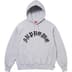 Supreme Printed Arc Hooded Sweatshirt - Heather Grey (front)