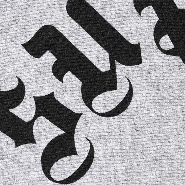 Supreme Printed Arc Hooded Sweatshirt - Heather Grey (front)