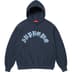 Supreme Printed Arc Hooded Sweatshirt - Navy (front)