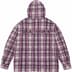 Supreme Printed Hooded Flannel Shirt - Pink (front)