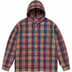 Supreme Printed Hooded Flannel Shirt - Tan (front)