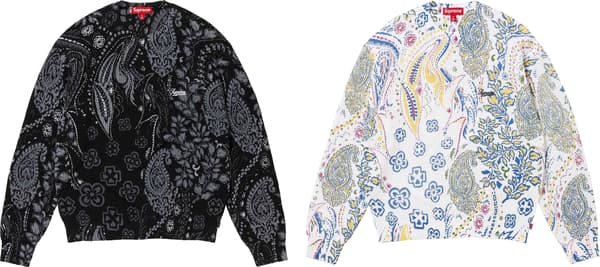 Supreme Printed Paisley Sweater - Product Image