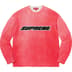 Supreme Printed Washed Sweater - Pink (front)