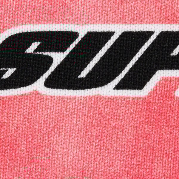 Supreme Printed Washed Sweater - Pink (front)