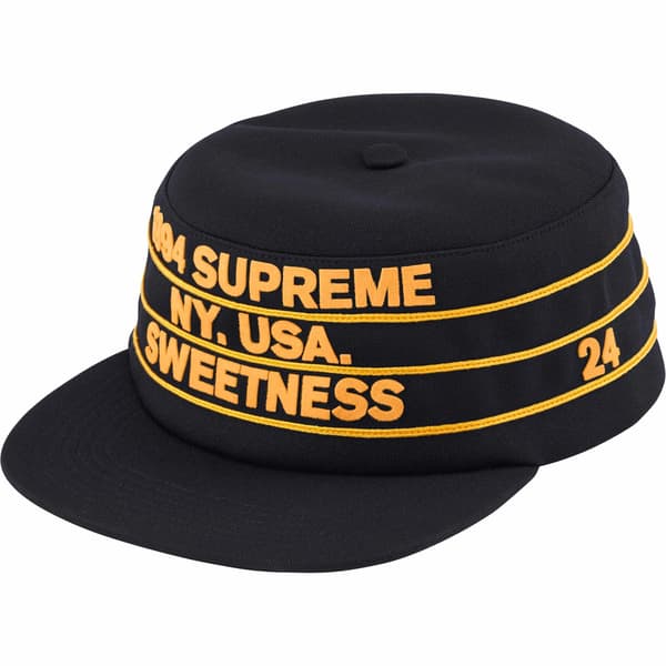 Supreme Pro Bowl Pillbox Hat - Black (front)