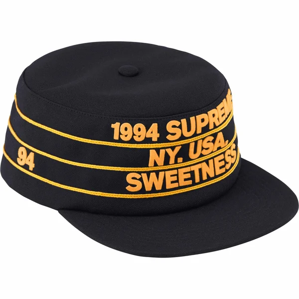 Supreme Pro Bowl Pillbox Hat - Black (front)