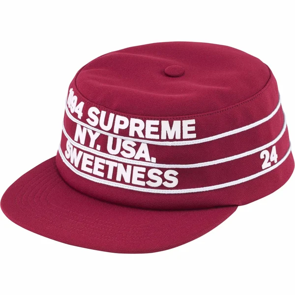Supreme Pro Bowl Pillbox Hat - Cardinal (front)