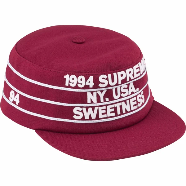 Supreme Pro Bowl Pillbox Hat - Cardinal (front)