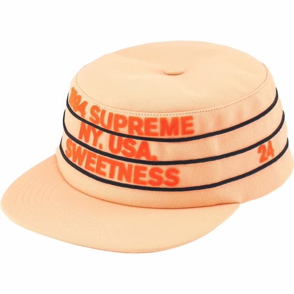 Supreme Pro Bowl Pillbox Hat - Light Gold (front)