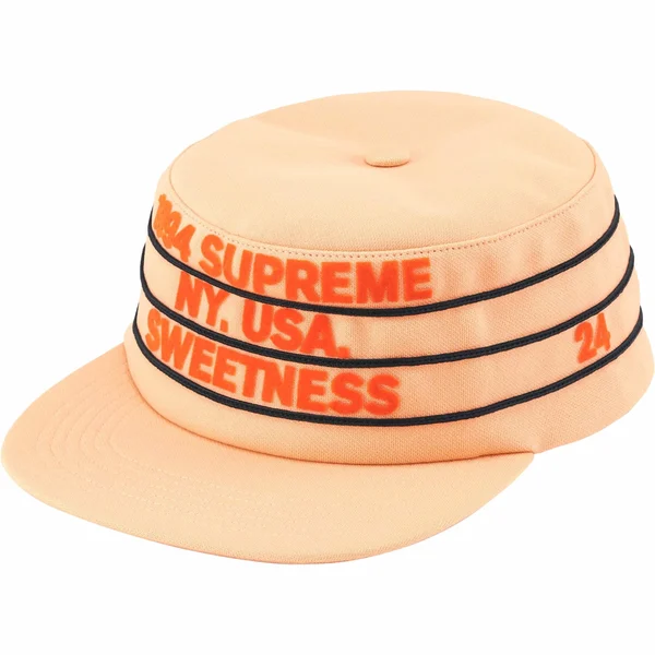Supreme Pro Bowl Pillbox Hat - Light Gold (front)