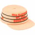 Supreme Pro Bowl Pillbox Hat - Light Gold (front)