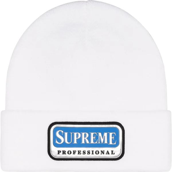 Supreme Professional Beanie - White (front)