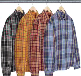 Supreme Pullover Plaid Flannel Shirt