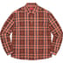 Supreme Pullover Plaid Flannel Shirt - Pink (front)