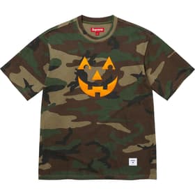 Supreme Pumpkin S/S Top Woodland Camo