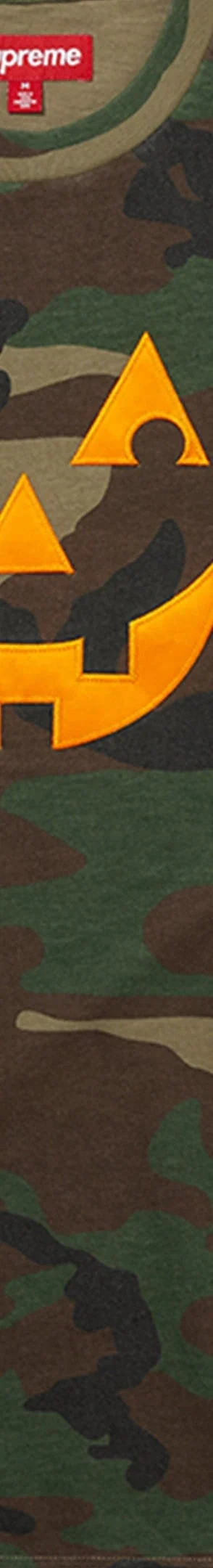 Supreme Pumpkin S/S Top - Woodland Camo (front)